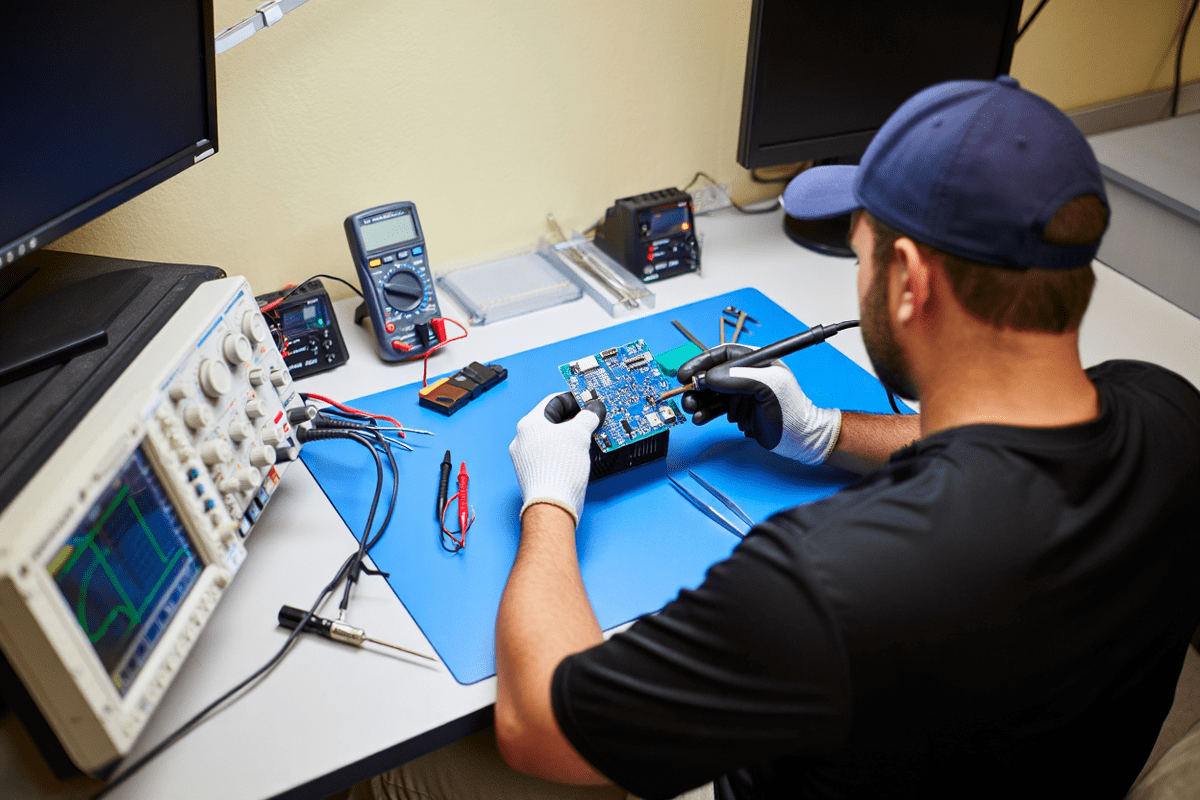 Процесс ремонта техники Korting в korting-servis